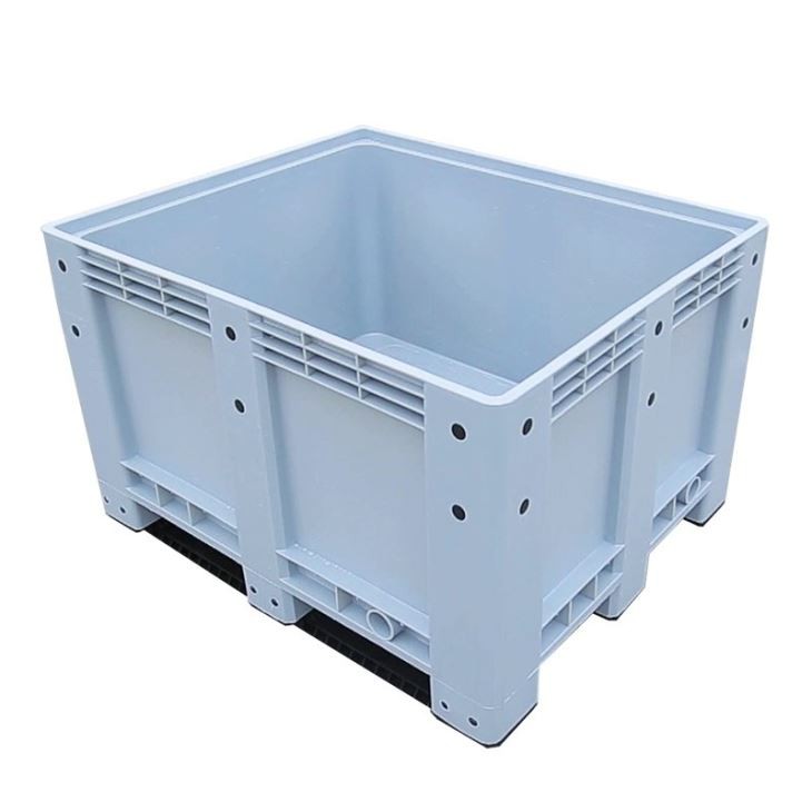 Large Plastic Pallet Box Solid Pallet Bin Containers With Lid