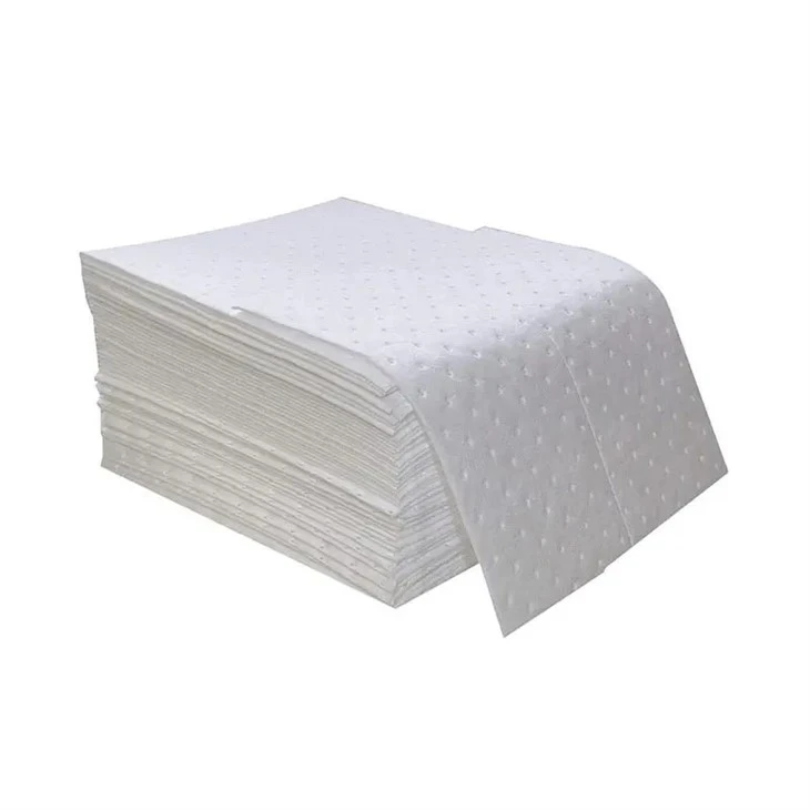 High Absorbency White Spill Oil Absorbent Pads factory