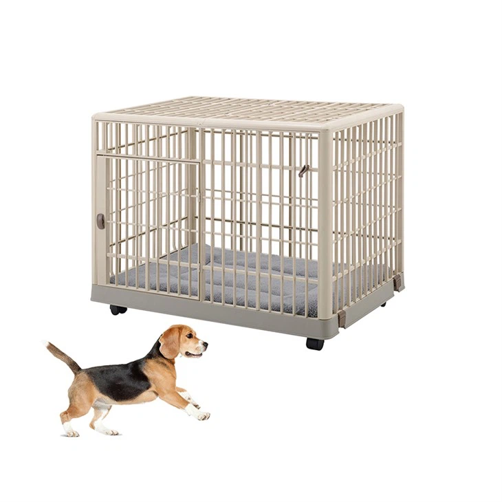 Plast inni gæludýrabúð með hurð og hjólum